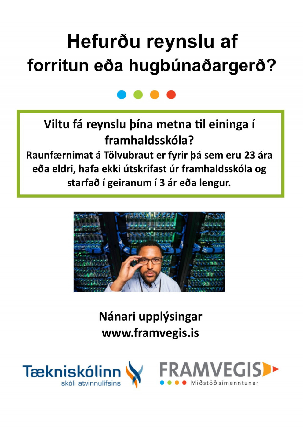 Raunfærnimat á Tölvubraut